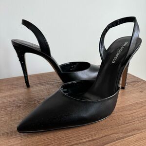 Karl Lagerfeld - Women’s Black Slingback Pumps size 10.5